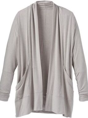 prAna Foundation Wrap | Soft Lightweight Cardigan | XL | Color: Light Grey